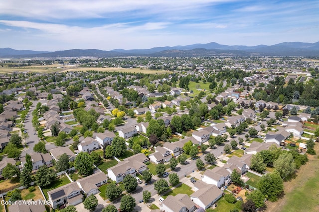 1817 N Chehalis St, Post Falls, ID 83854 - aerial overview of property's location featuring mountains and nearby suburban area