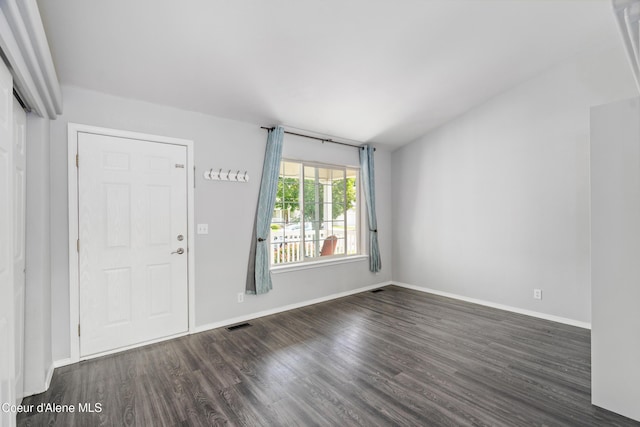 1817 N Chehalis St, Post Falls, ID 83854 - foyer with dark wood finished floors and baseboards