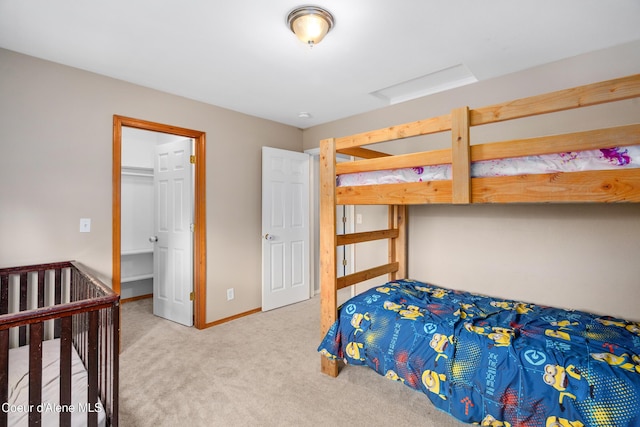 1817 N Chehalis St, Post Falls, ID 83854 - carpeted bedroom featuring attic access and baseboards