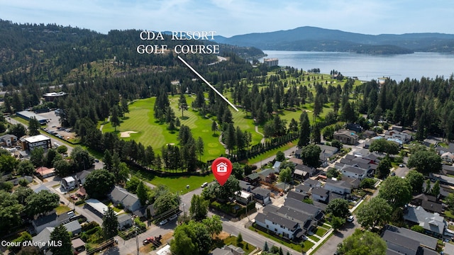 303 S 19th St, Coeur Dalene, ID 83814 - view of property location featuring a water and mountain view and nearby suburban area