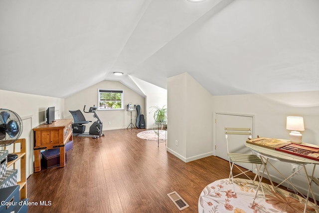 303 S 19th St, Coeur Dalene, ID 83814 - office with wood finished floors and vaulted ceiling