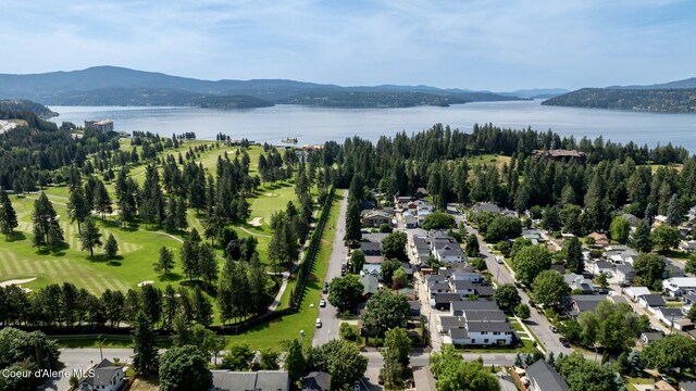 303 S 19th St, Coeur Dalene, ID 83814 - aerial view of residential area with a water and mountain view and a local golf course