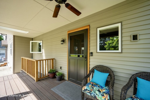 303 S 19th St, Coeur Dalene, ID 83814 - porch featuring a ceiling fan