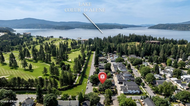 303 S 19th St, Coeur Dalene, ID 83814 - aerial view of residential area with a water and mountain view