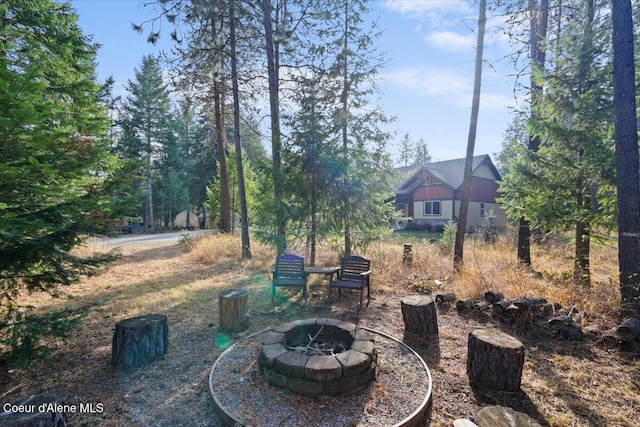 2130 E Bellamy Rd, Athol, ID 83801 - view of patio with a fire pit