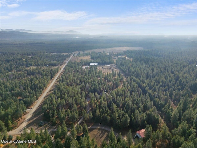 2130 E Bellamy Rd, Athol, ID 83801 - view of property location featuring a heavily wooded area and a mountainous background