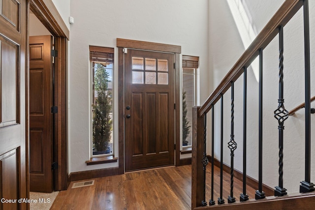 1431 W Ashmont Way, Coeur Dalene, ID 83815 - foyer entrance with stairway and wood finished floors