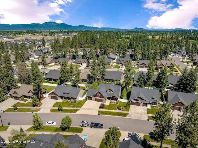 1431 W Ashmont Way, Coeur Dalene, ID 83815 - aerial view of residential area with a mountainous background