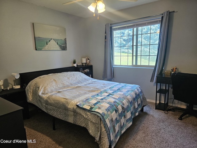 848 N Chase Rd # 102, Post Falls, ID 83854 - carpeted bedroom with a ceiling fan