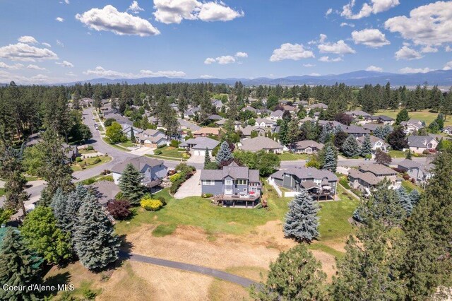 740 N Dundee Dr, Post Falls, ID 83854 - aerial view of residential area with mountains