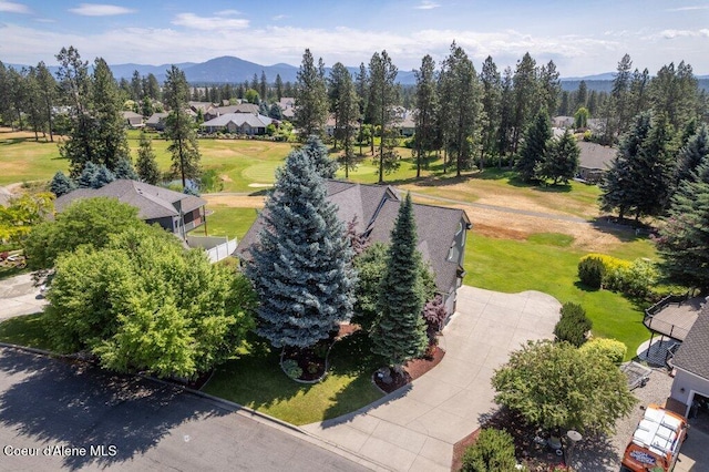 740 N Dundee Dr, Post Falls, ID 83854 - aerial perspective of suburban area with mountains