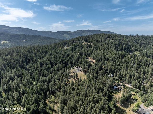 8718 W Sausser Dr, Coeur Dalene, ID 83814 - view of mountain background with a heavily wooded area