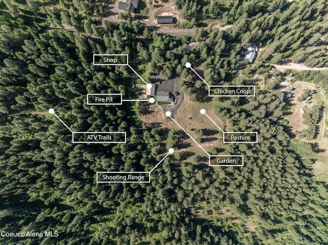8718 W Sausser Dr, Coeur Dalene, ID 83814 - map / location featuring property boundaries highlighted
