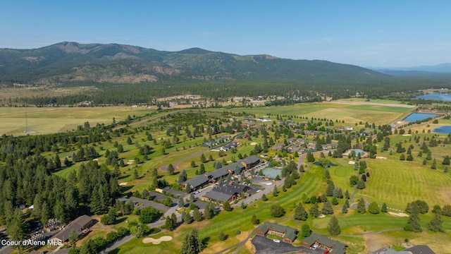 80 Parkland Dr, Blanchard, ID 83804 - aerial view of property and surrounding area featuring a water and mountain view