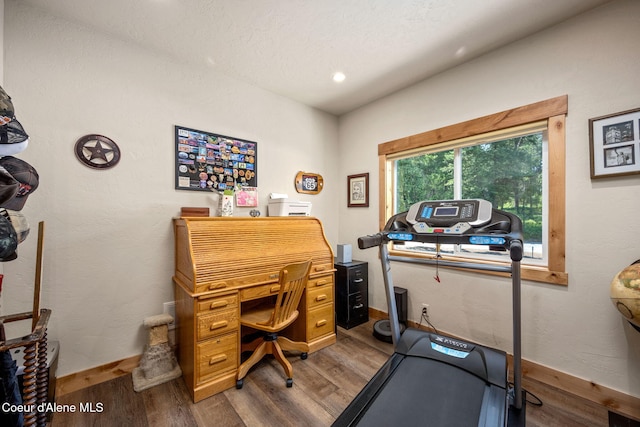80 Parkland Dr, Blanchard, ID 83804 - office space featuring wood finished floors and recessed lighting