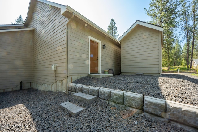 80 Parkland Dr, Blanchard, ID 83804 - rear view of house with crawl space