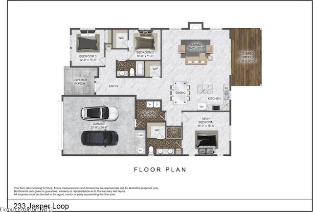233 Jasper Loop, Ponderay, ID 83852 - view of floor plan / room layout