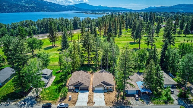 233 Jasper Loop, Ponderay, ID 83852 - drone / aerial view of a water and mountain view