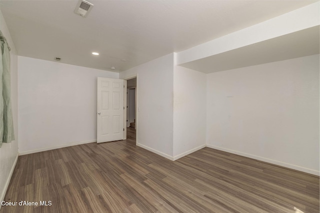 6300 N Sunrise Ter, Coeur Dalene, ID 83815 - empty room with wood finished floors and recessed lighting