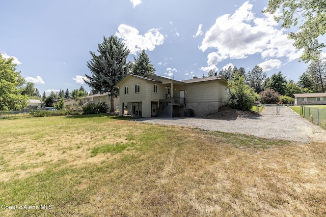 6300 N Sunrise Ter, Coeur Dalene, ID 83815 - rear view of house featuring stairway