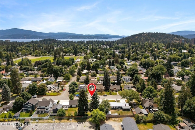 1217 E Montana Ave, Coeur Dalene, ID 83814 - aerial view of residential area featuring a water and mountain view
