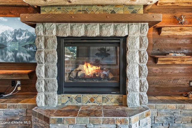 11 Canoe Cv, Dover, ID 83825 - detailed view of a stone fireplace