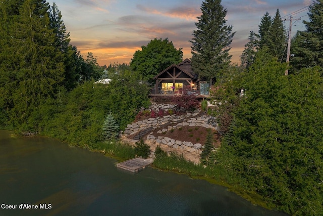 11 Canoe Cv, Dover, ID 83825 - back of house featuring a water view