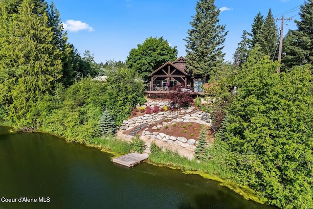 11 Canoe Cv, Dover, ID 83825 - rear view of property featuring a water view