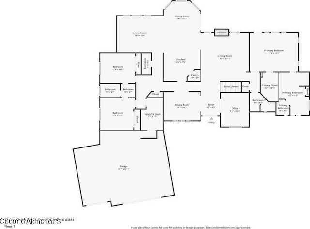 3742 W Cielo View Ct, Coeur Dalene, ID 83814 - view of floor plan / room layout