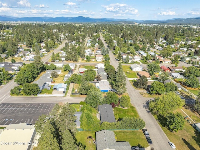 502 W 14th Ave, Post Falls, ID 83854 - aerial view of residential area with a mountainous background