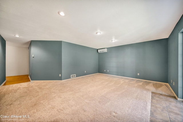 4900 E Hudlow Rd, Hayden, ID 83835 - carpeted empty room featuring recessed lighting and a wall unit AC