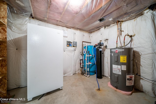4900 E Hudlow Rd, Hayden, ID 83835 - utility room with electric water heater