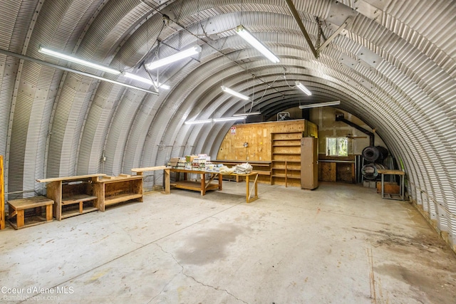 4900 E Hudlow Rd, Hayden, ID 83835 - misc room with concrete floors and lofted ceiling