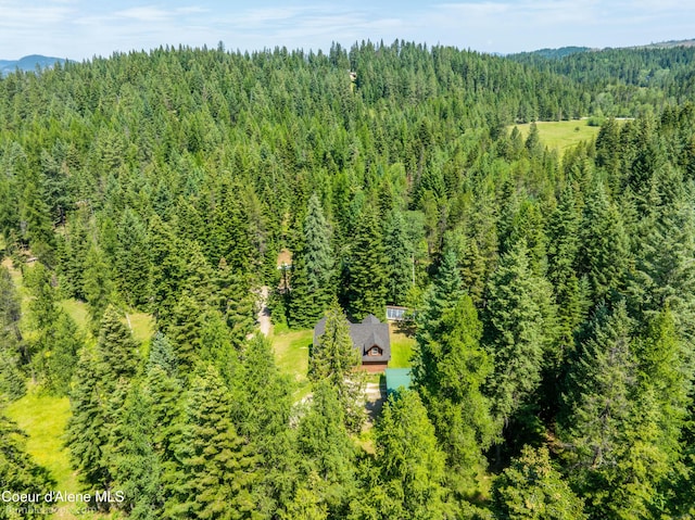 4900 E Hudlow Rd, Hayden, ID 83835 - aerial view of property and surrounding area featuring a forest