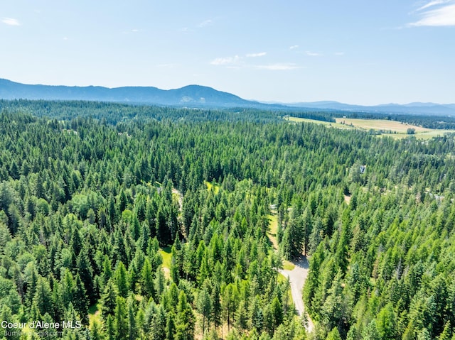 4900 E Hudlow Rd, Hayden, ID 83835 - aerial view of mountains and a heavily wooded area