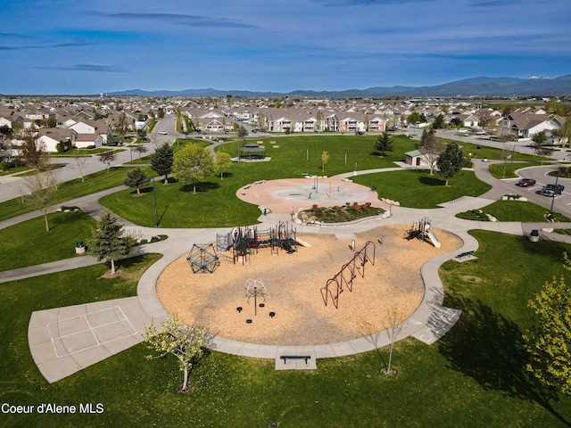 7833 N Hilliard Ct, Coeur Dalene, ID 83815 - view of community featuring a residential view and a mountain view