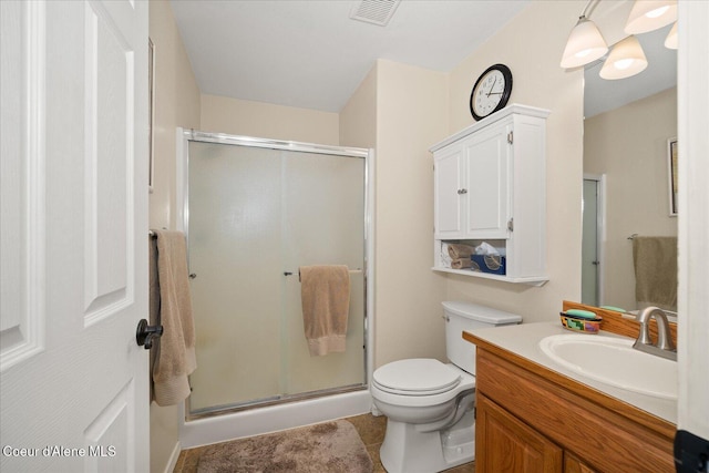 2372 E Thomas Hill Dr, Coeur Dalene, ID 83815 - full bath with a stall shower, vanity, and tile patterned floors