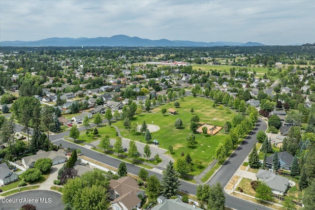 2372 E Thomas Hill Dr, Coeur Dalene, ID 83815 - aerial view of residential area with mountains