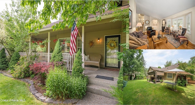 2372 E Thomas Hill Dr, Coeur Dalene, ID 83815 - property entrance featuring a lawn