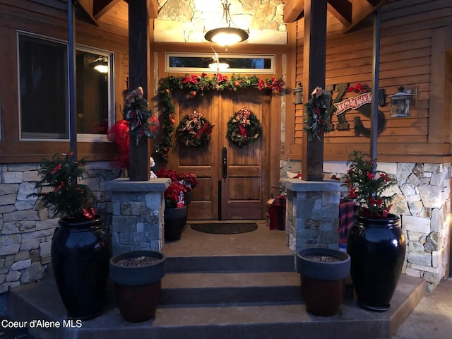 5841 W Clemetson Rd, Coeur Dalene, ID 83814 - entrance to property featuring covered porch