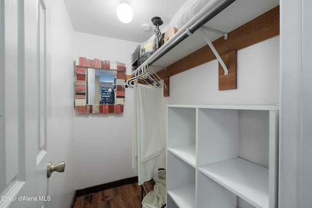 5841 W Clemetson Rd, Coeur Dalene, ID 83814 - spacious closet featuring dark wood finished floors