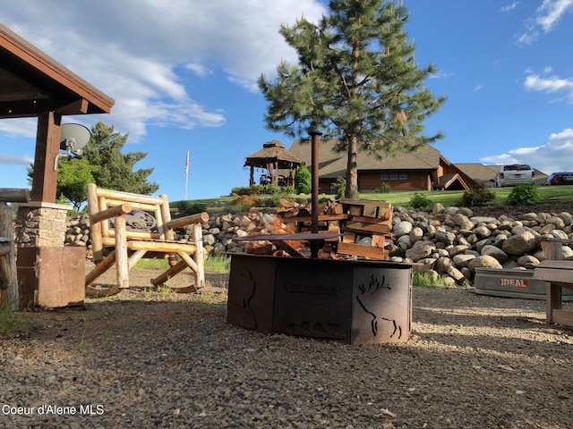 5841 W Clemetson Rd, Coeur Dalene, ID 83814 - view of yard featuring a gazebo