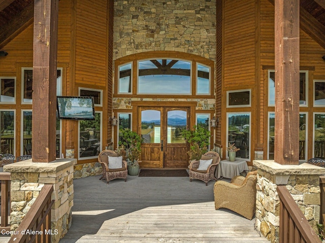 5841 W Clemetson Rd, Coeur Dalene, ID 83814 - view of wooden deck