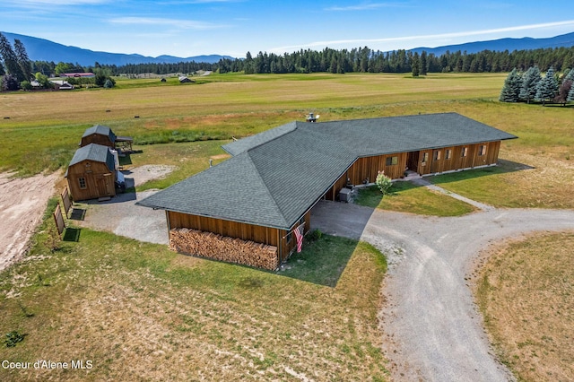 64 Heights Loop, Bonners Ferry, ID 83805 - aerial view of property and surrounding area with mountains