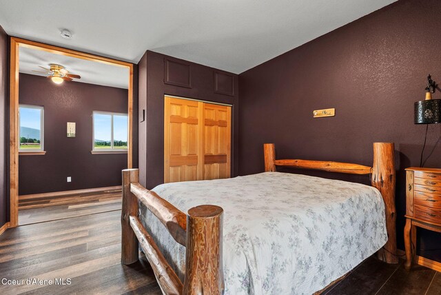 64 Heights Loop, Bonners Ferry, ID 83805 - bedroom featuring dark wood finished floors