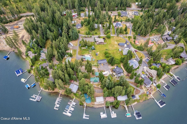 7605 W Sanders Rd, Coeur Dalene, ID 83814 - aerial view of property and surrounding area featuring a large body of water