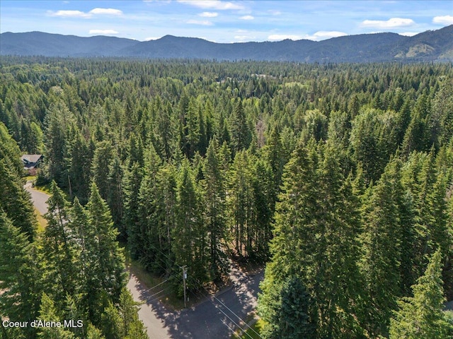 12321 N Sherwood Ct, Hayden, ID 83835 - mountain view with a heavily wooded area