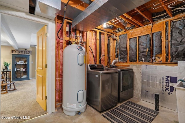 12321 N Sherwood Ct, Hayden, ID 83835 - unfinished basement with washer and dryer and water heater