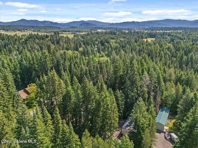 12321 N Sherwood Ct, Hayden, ID 83835 - bird's eye view of a forest and mountains