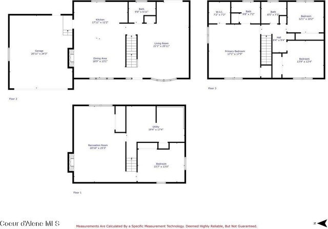 12321 N Sherwood Ct, Hayden, ID 83835 - view of property floor plan